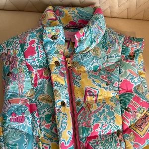 Lilly Pulitzer Puffer Vest XS (Lauren In the Beginning pattern)